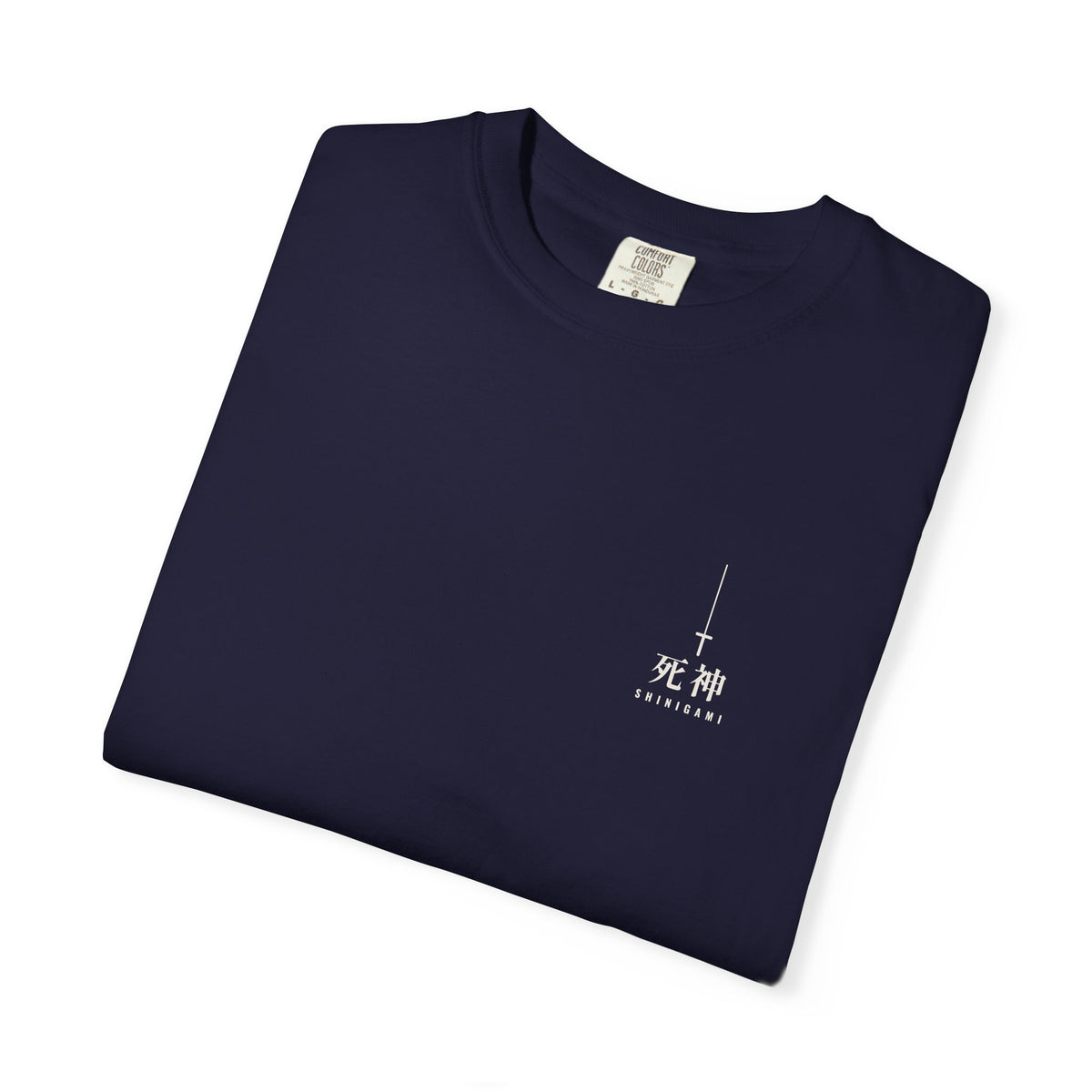 Shinigami Minimalist Anime Tee | Death God Kanji Sword Streetwear Shirt