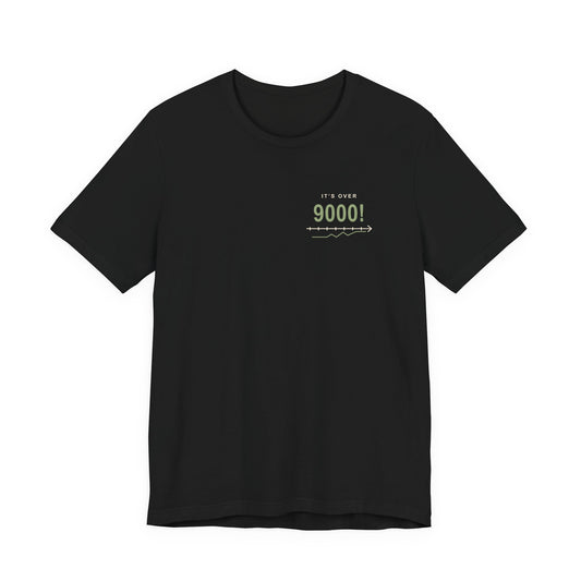 Over Nine Thousand Anime Quote Soft Tee | Power Level Japanese Streetwear
