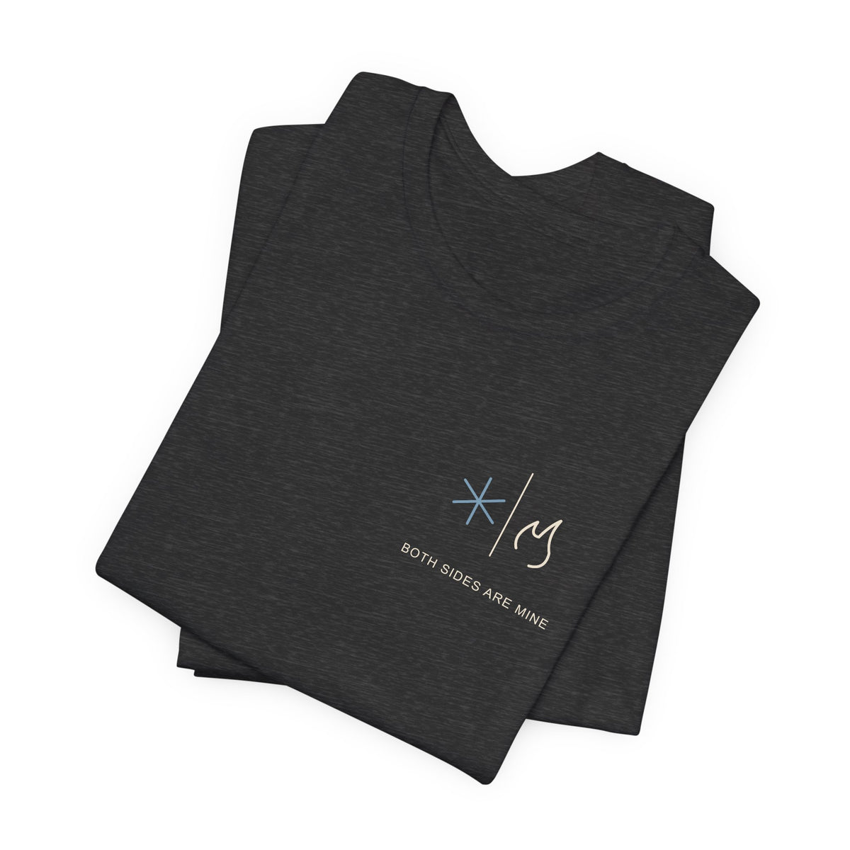 Both Sides Mine Minimalist Anime Soft Tee | Hero Academy Japanese Streetwear