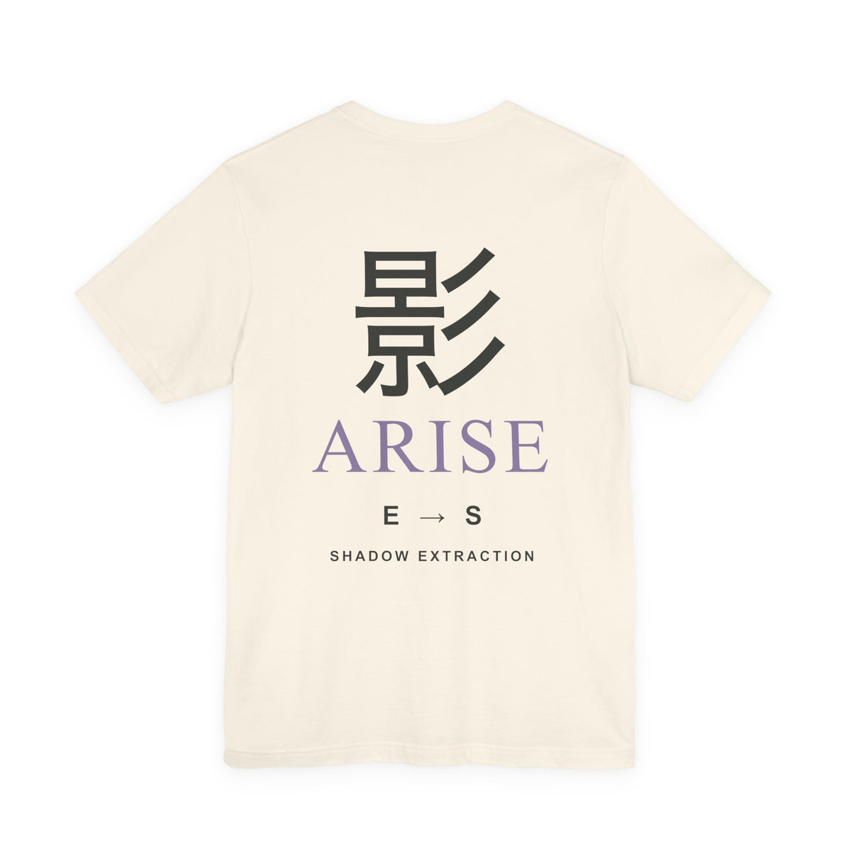 Shadow Rank Kanji Anime Soft Tee | Shadow Rank Gym Japanese Streetwear