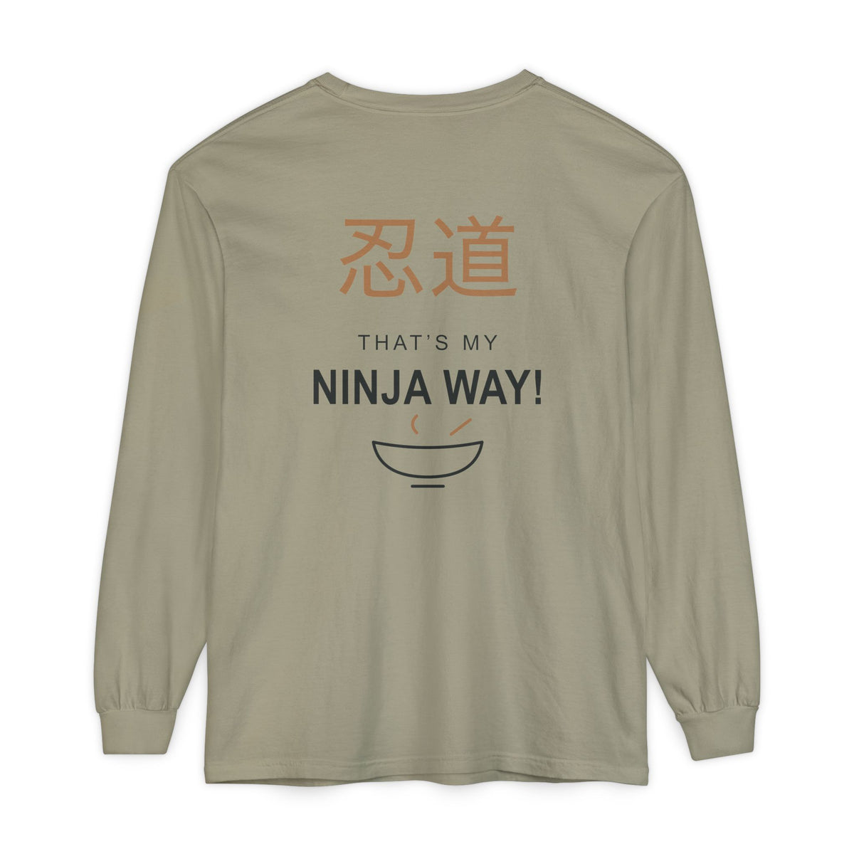 Ninja Way Kanji Anime Long Sleeve Tee | Ninja Japanese Streetwear