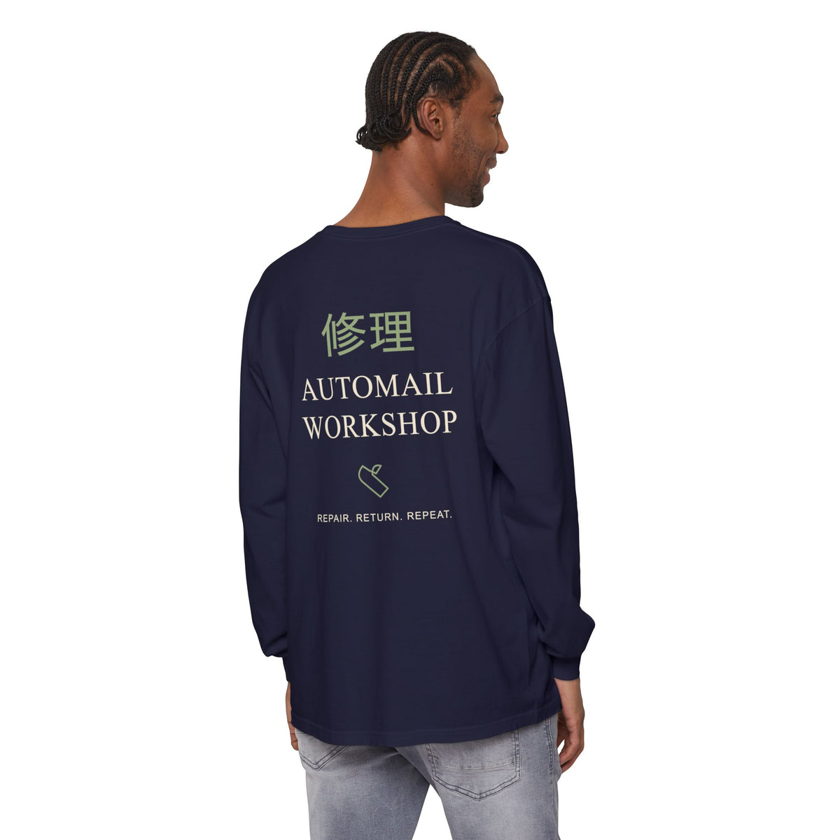 Rebuild Home Kanji Long Sleeve Tee | Inspired by Winry Rockbell from Fullmetal Alchemist