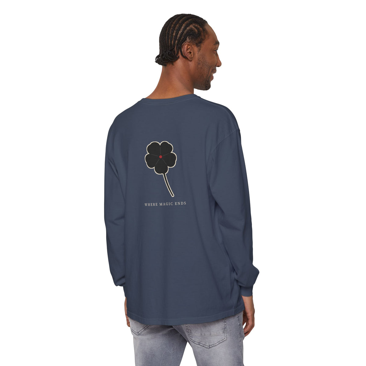 Black Clover Leaf Minimalist Long Sleeve Tee | Inspired by Asta from Black Clover
