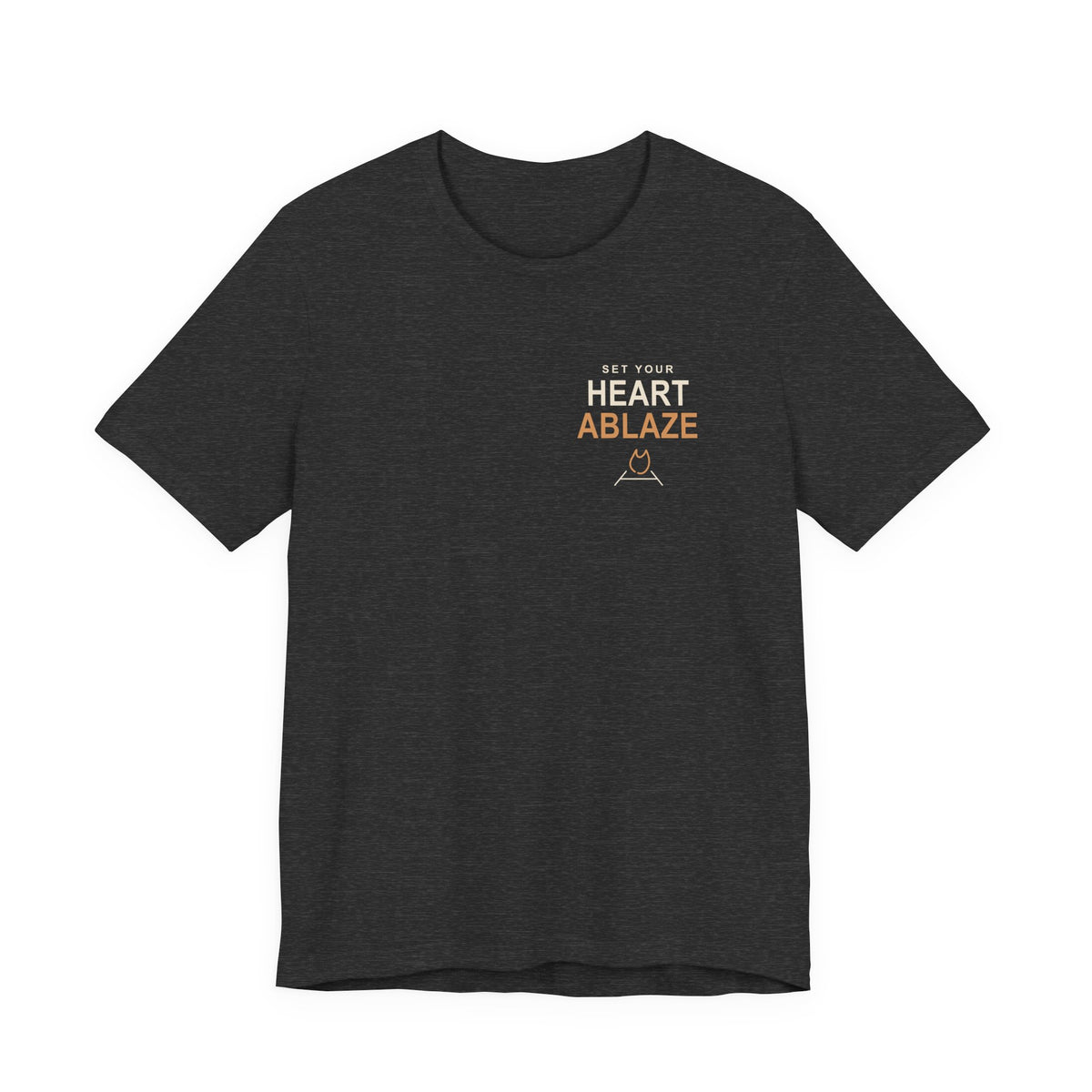 Heart Ablaze Anime Quote Soft Tee | Demon Hunter Japanese Streetwear