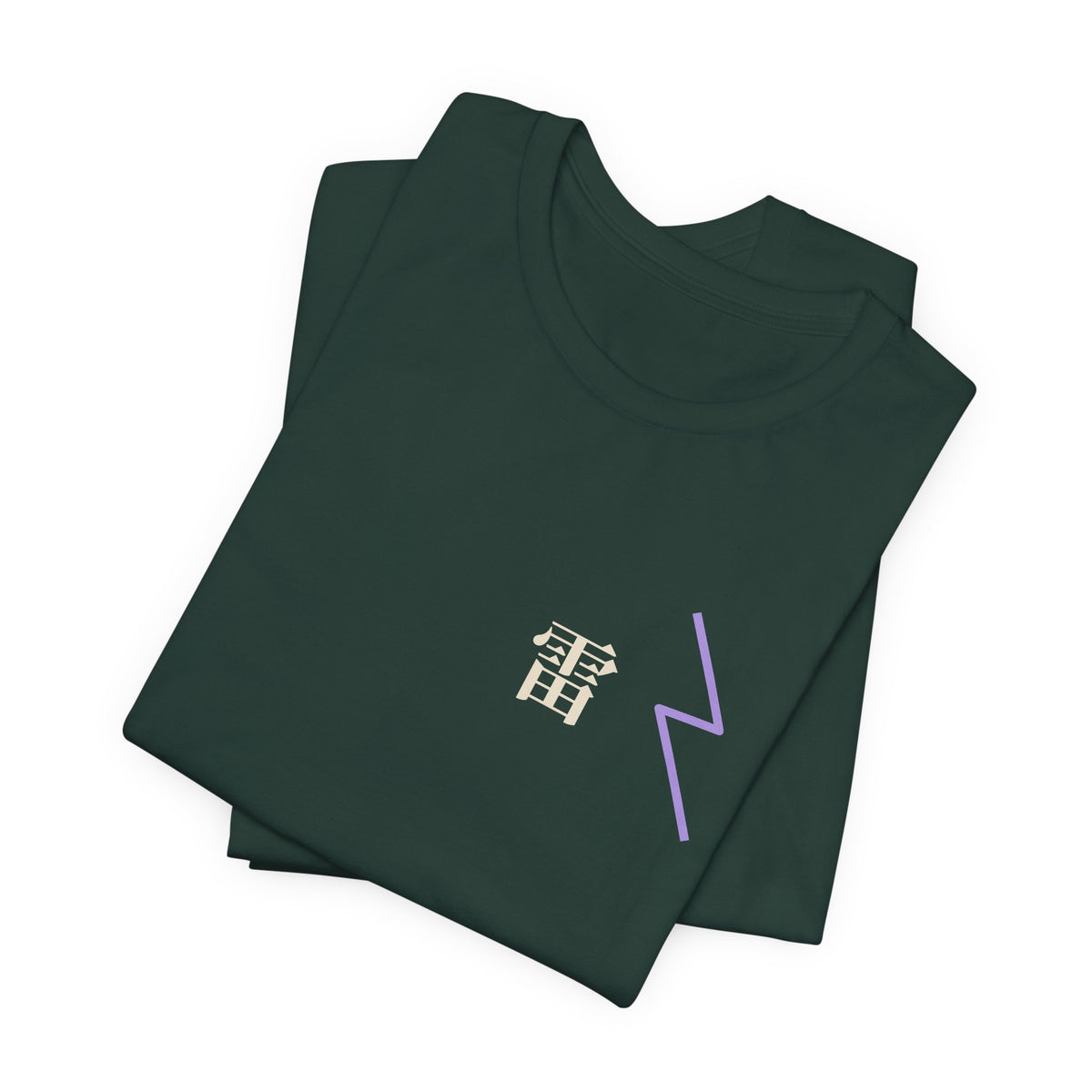 Storm Flame Kanji Anime Soft Tee | Clan Crest Japanese Streetwear