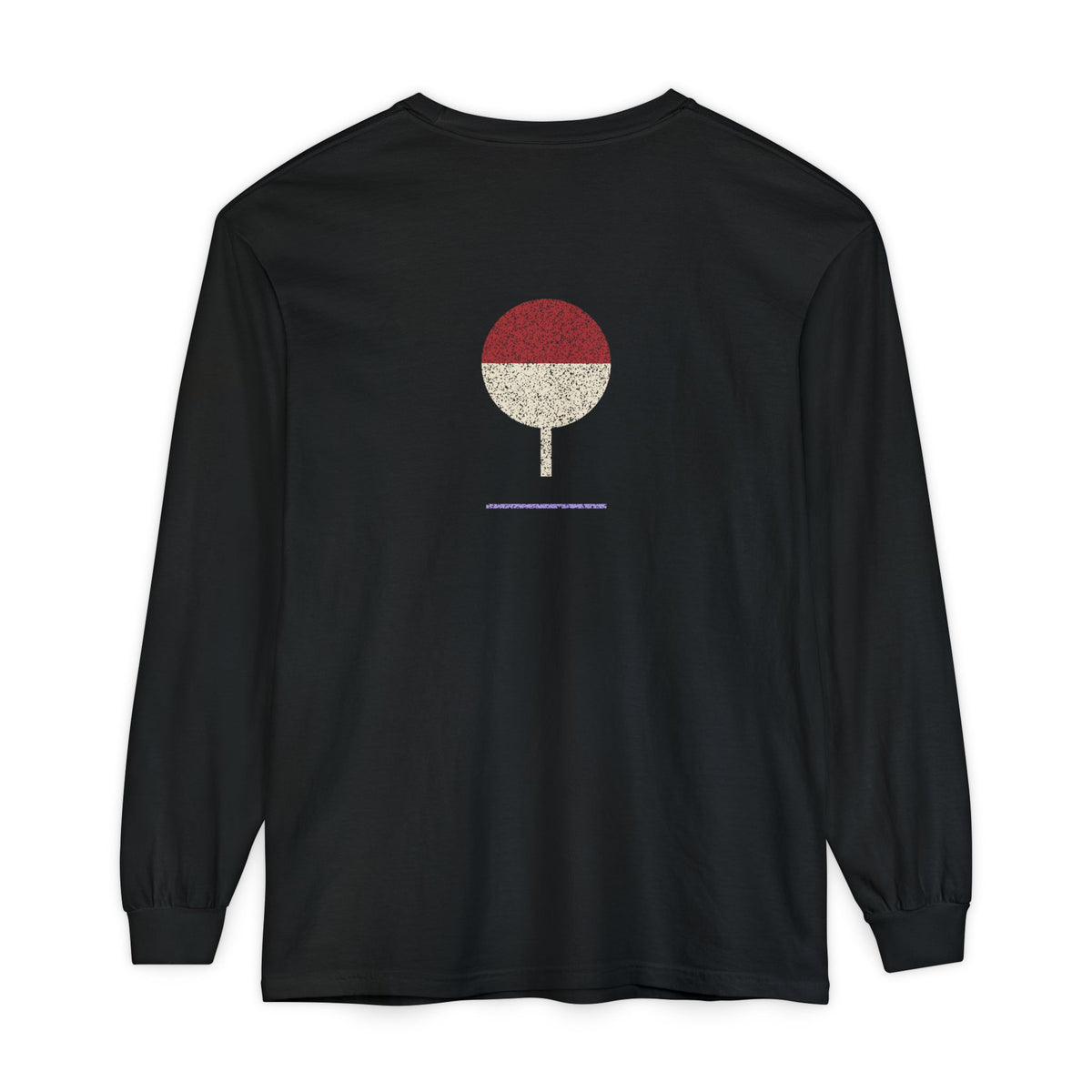Storm Flame Kanji Anime Long Sleeve Tee | Clan Crest Japanese Streetwear