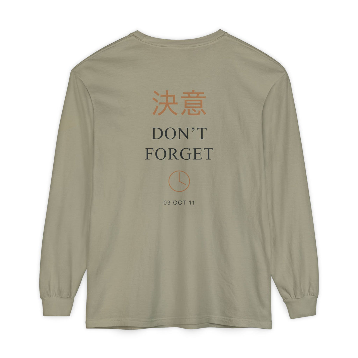 October Third Kanji Long Sleeve Tee | Inspired by Edward and Alphonse Elric from Fullmetal Alchemist