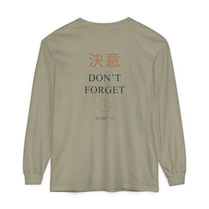 October Third Kanji Long Sleeve Tee | Inspired by Edward and Alphonse Elric from Fullmetal Alchemist