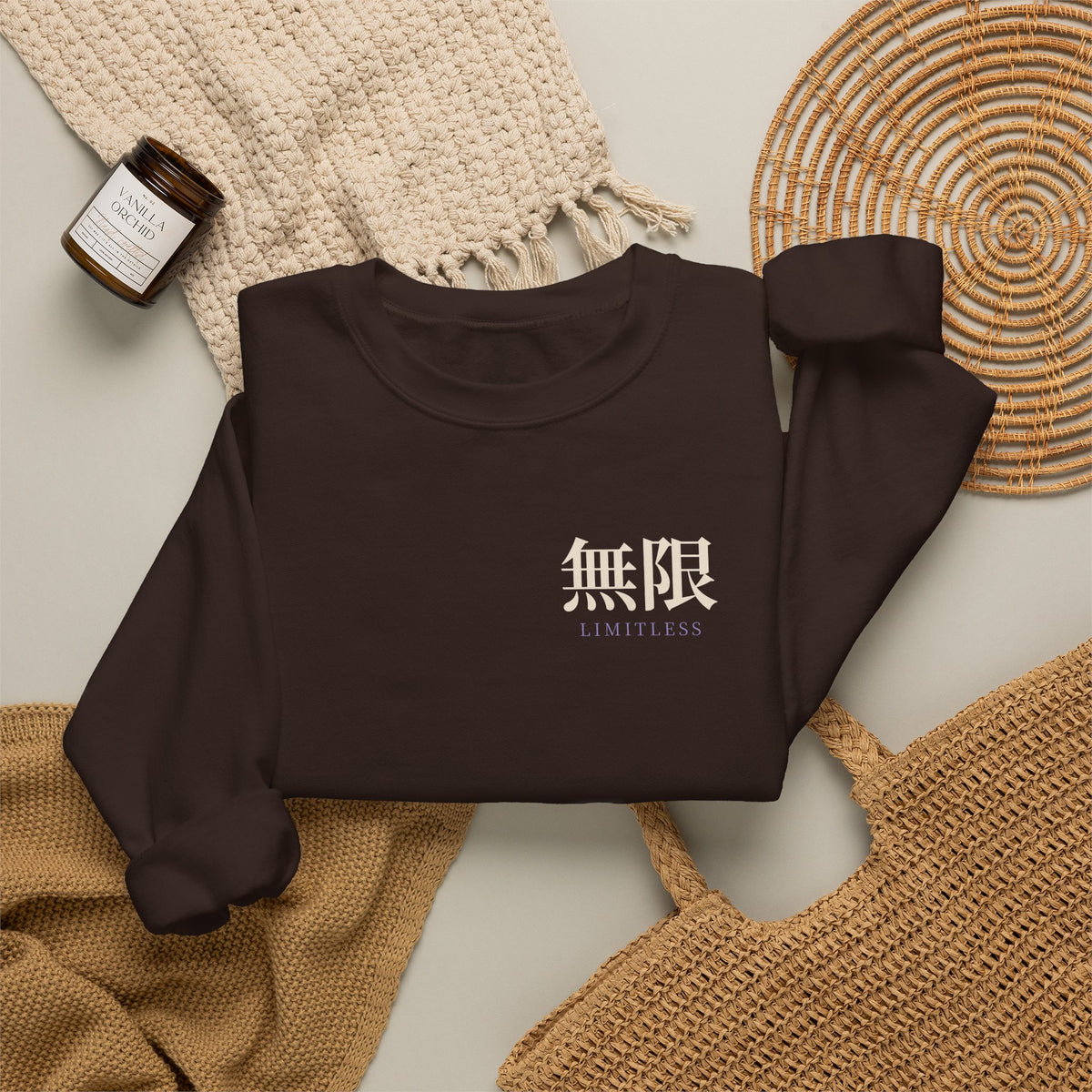 Limitless Uniform Kanji Anime Crewneck Sweatshirt | Sorcerer Japanese Streetwear