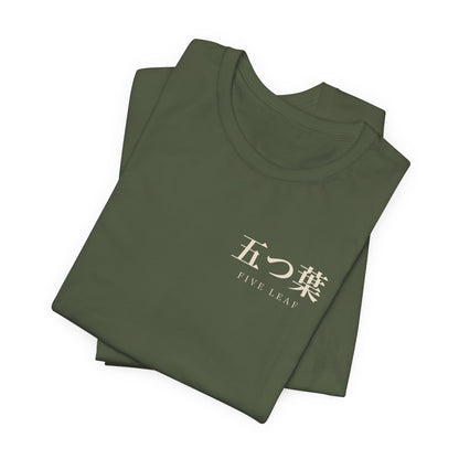Five Leaf Kanji Soft Tee | Inspired by Asta from Black Clover