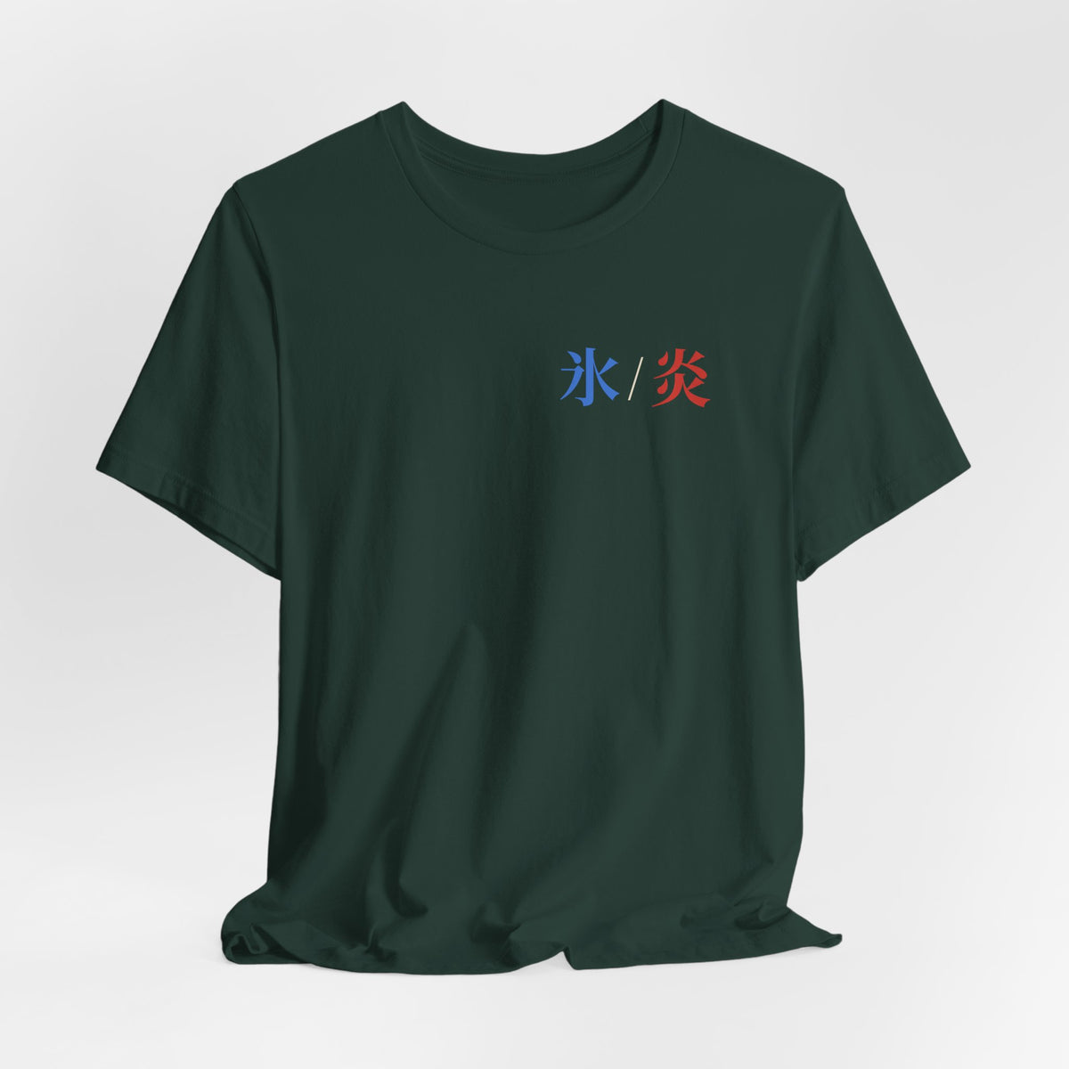 Dual Temperature Kanji Anime Soft Tee | Ice and Fire Japanese Streetwear