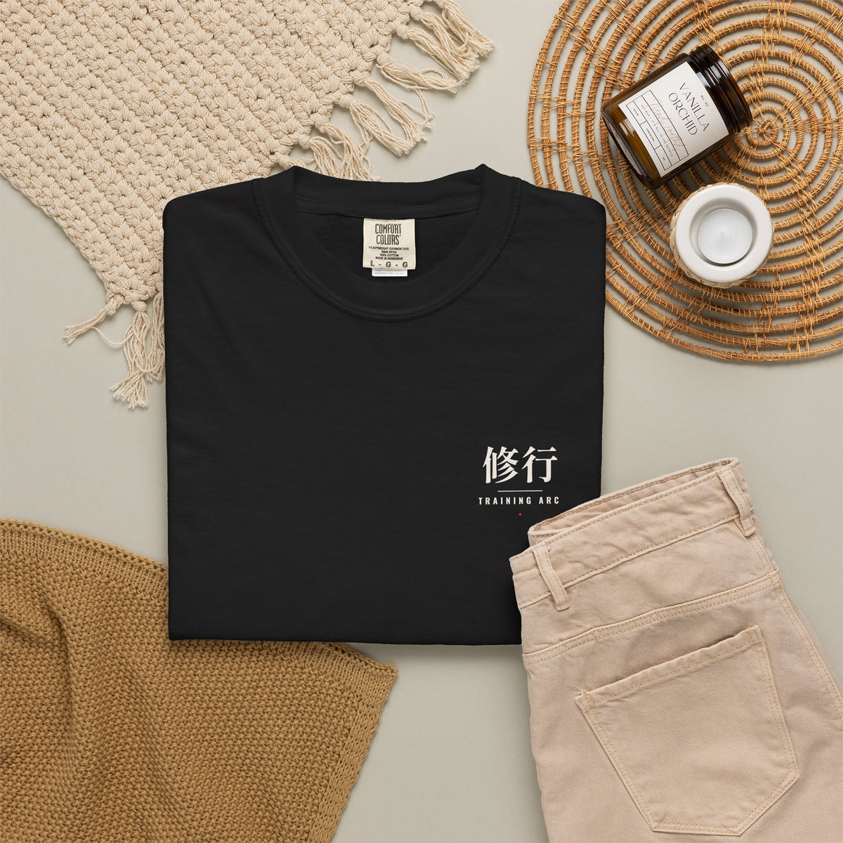 Training Arc Minimalist Anime Gym Shirt | Shugyo Kanji Workout Tee
