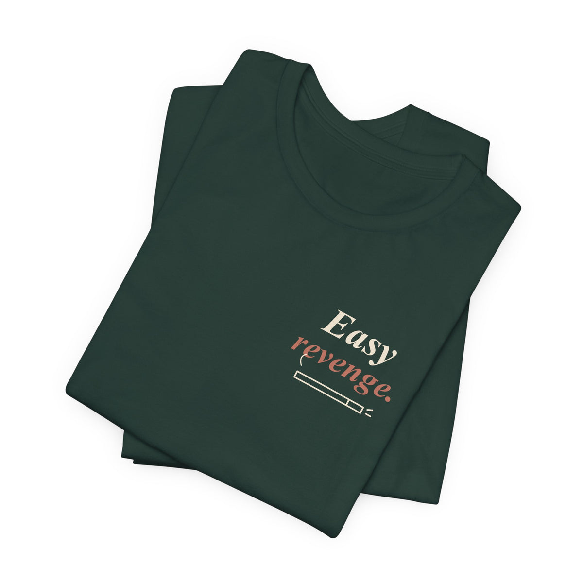 Easy Revenge Letter Anime Quote Soft Tee | Devil Hunter Japanese Streetwear