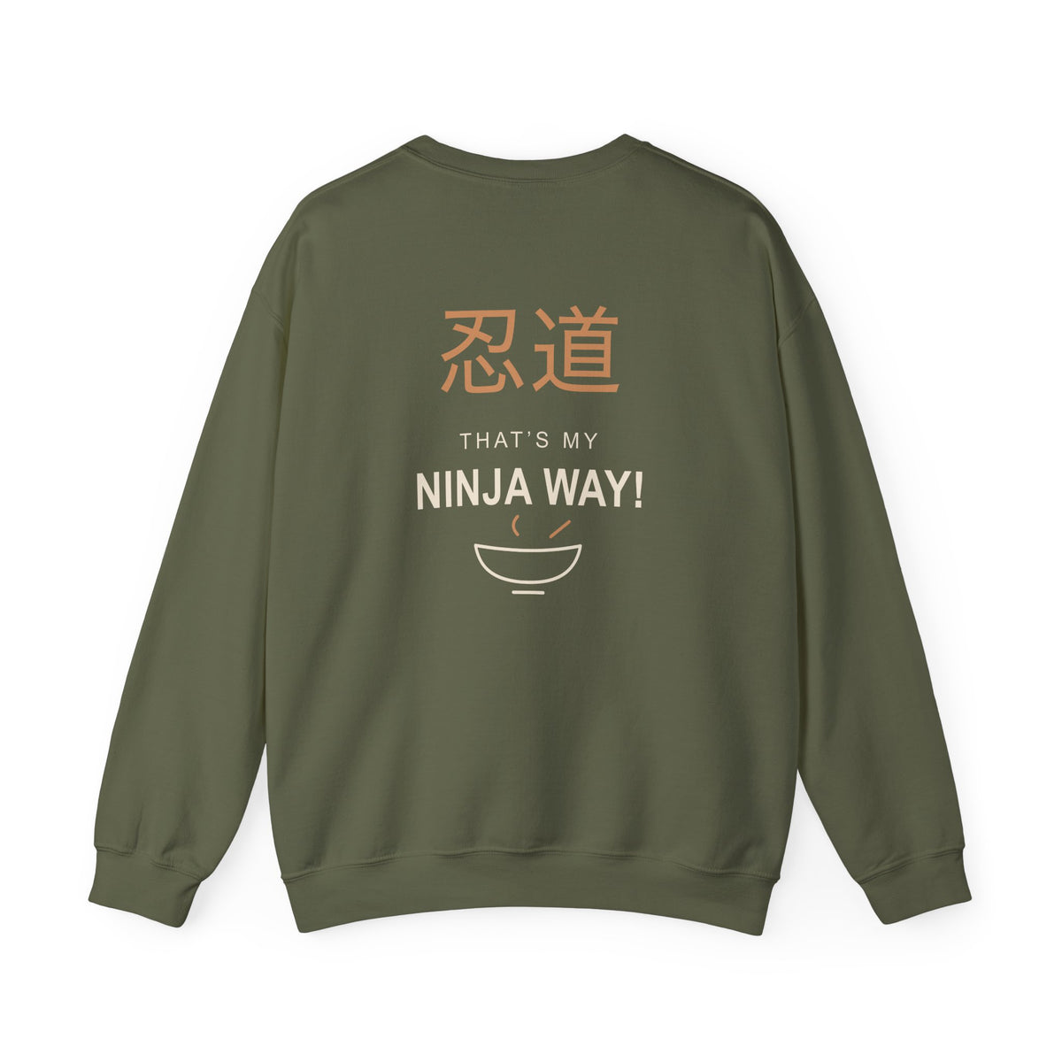 Ninja Way Kanji Anime Crewneck Sweatshirt | Ninja Japanese Streetwear