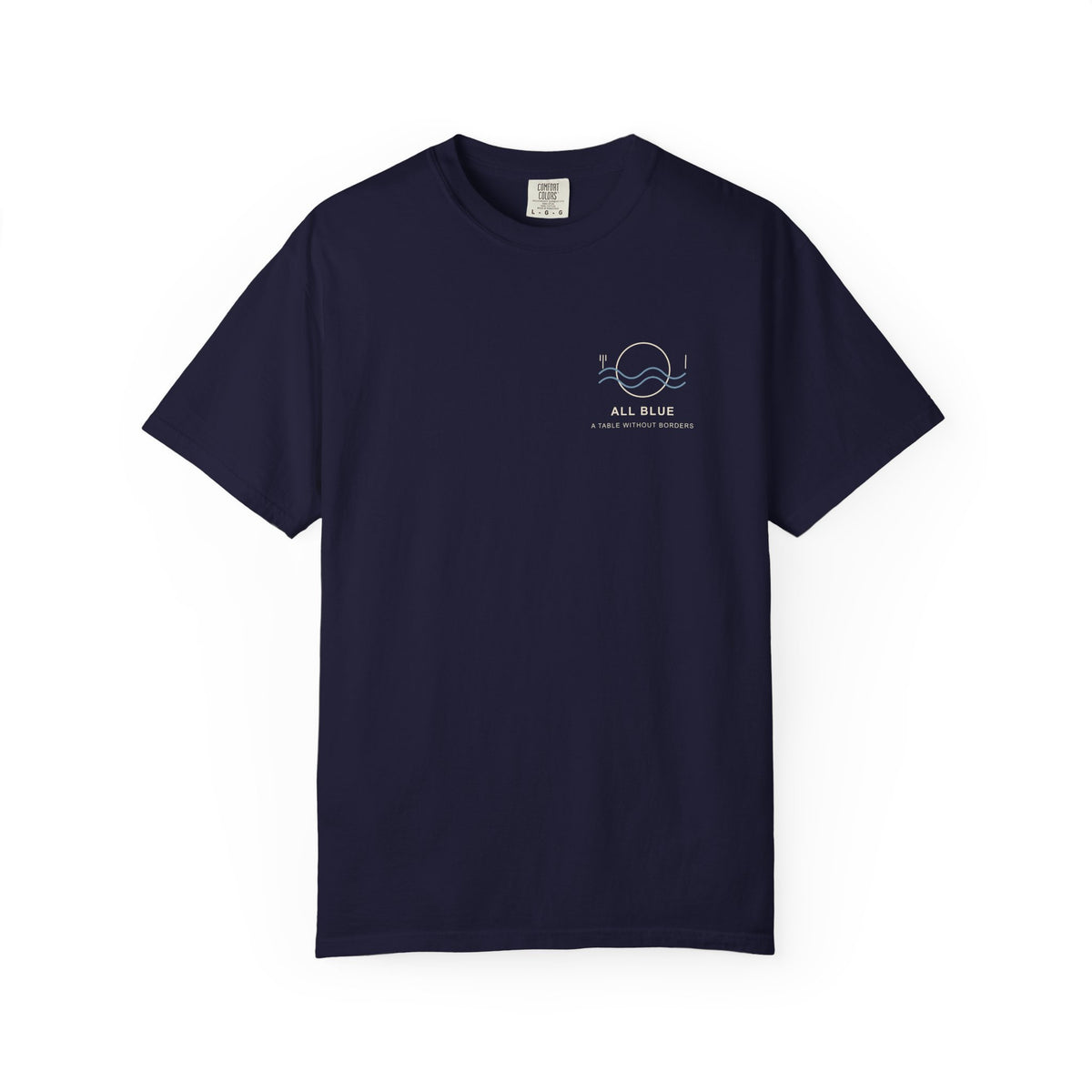 All Blue Table Minimalist Anime Tee | Pirate Japanese Streetwear