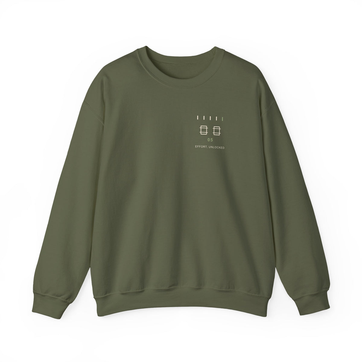 Fifth Gate Minimalist Anime Crewneck Sweatshirt | Ninja Japanese Streetwear