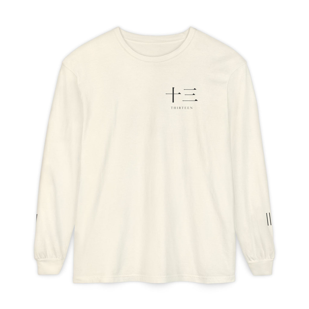 Thirteen Captain Kanji Long Sleeve Tee | Inspired by the Gotei 13 captains of Bleach