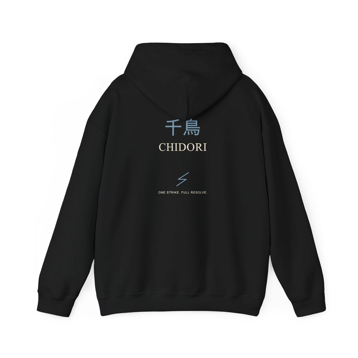 Thunder Strike Kanji Anime Hoodie | Ninja Japanese Streetwear