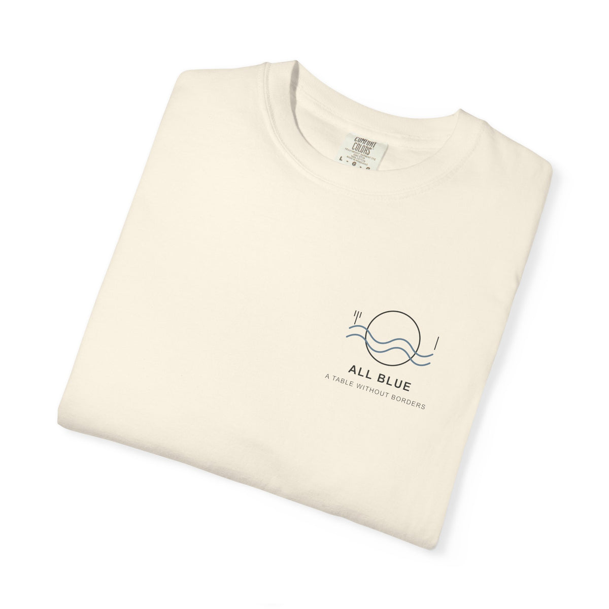 All Blue Table Minimalist Anime Tee | Pirate Japanese Streetwear