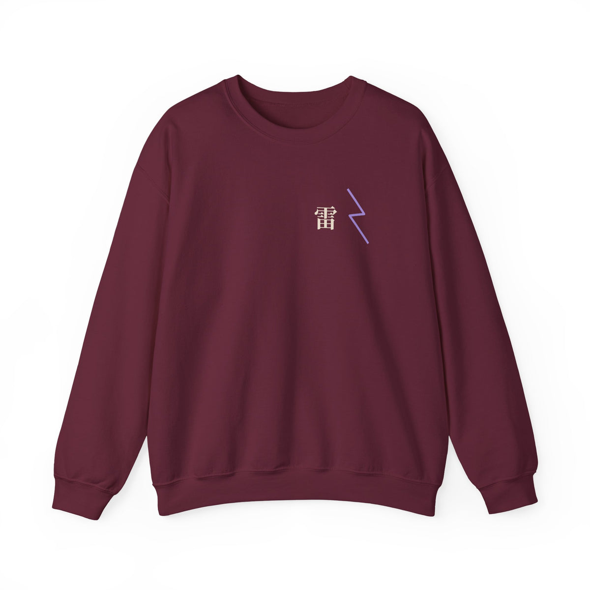 Storm Flame Kanji Anime Crewneck Sweatshirt | Clan Crest Japanese Streetwear