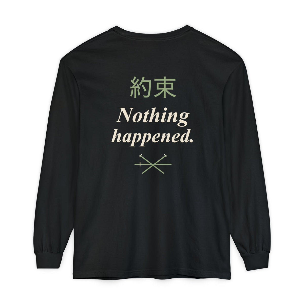 Kept Promise Kanji Anime Long Sleeve Tee | Pirate Japanese Streetwear