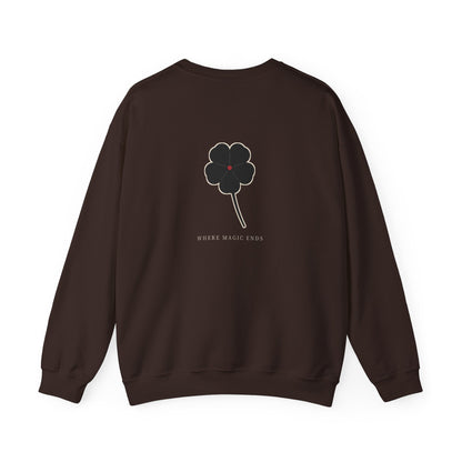 Black Clover Leaf Minimalist Crewneck Sweatshirt | Inspired by Asta from Black Clover