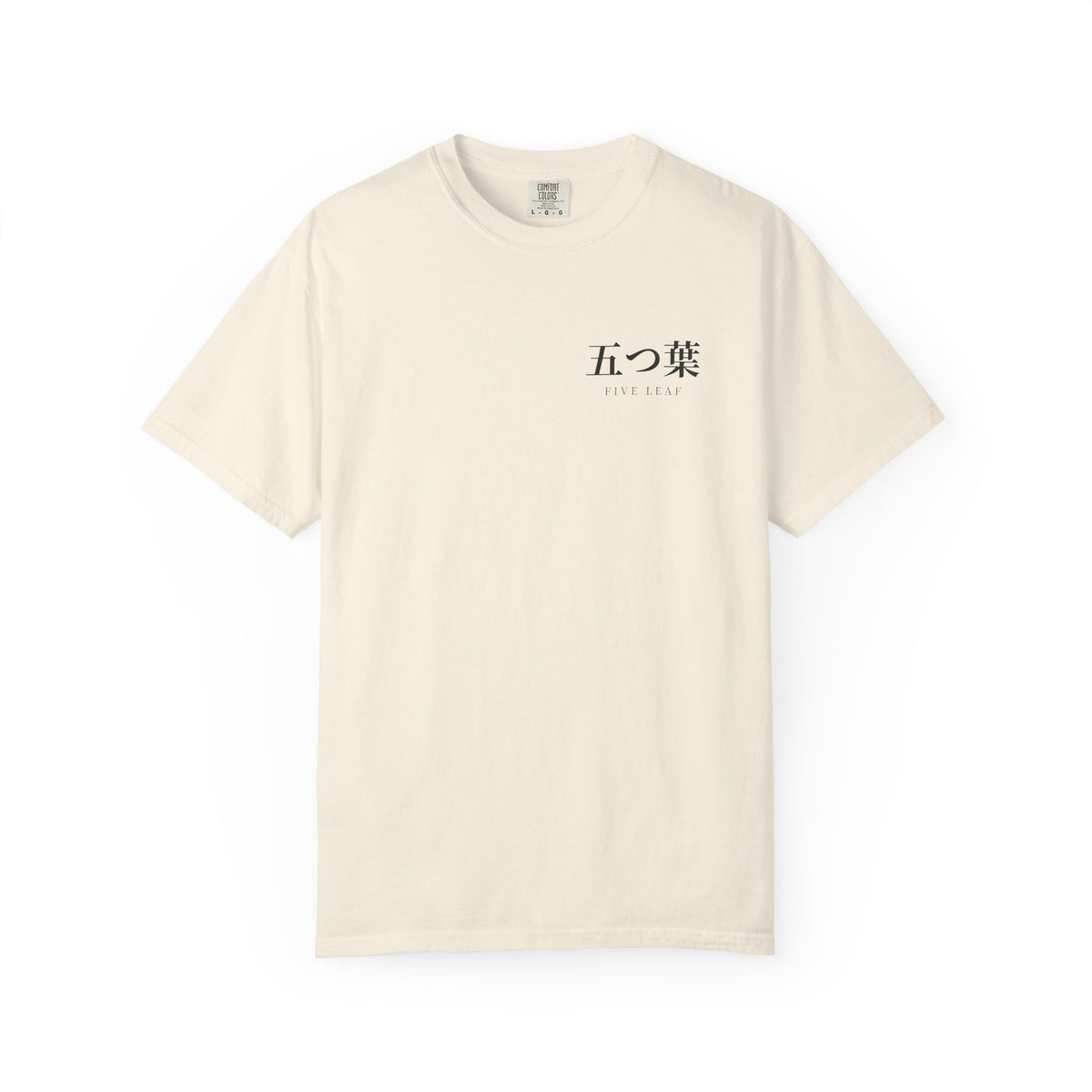 Five Leaf Kanji Heavyweight Tee | Inspired by Asta from Black Clover