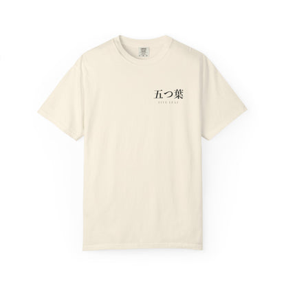 Five Leaf Kanji Heavyweight Tee | Inspired by Asta from Black Clover