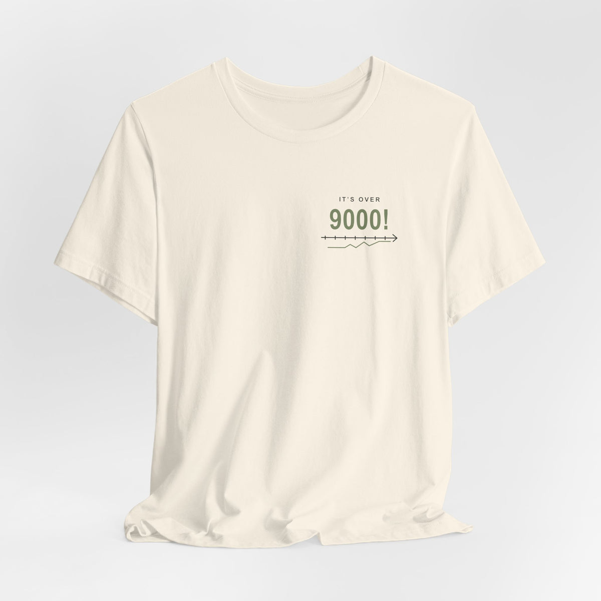 Over Nine Thousand Anime Quote Soft Tee | Power Level Japanese Streetwear