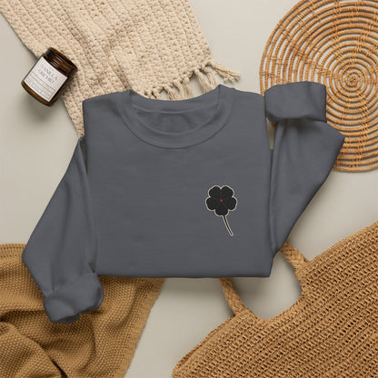 Black Clover Leaf Minimalist Crewneck Sweatshirt | Inspired by Asta from Black Clover