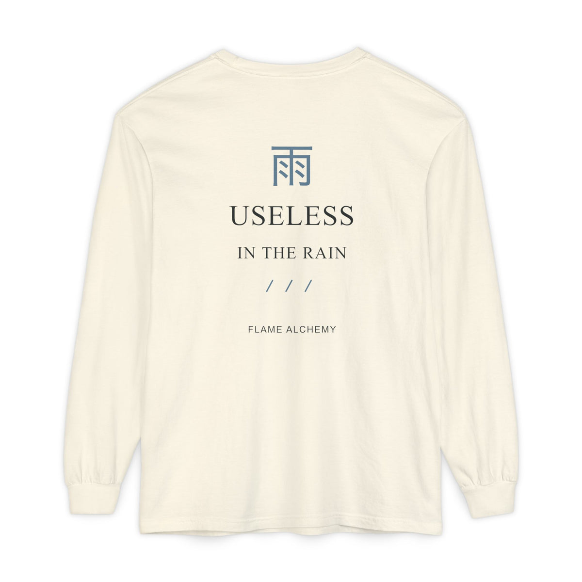Rain Check Kanji Long Sleeve Tee | Inspired by Roy Mustang from Fullmetal Alchemist