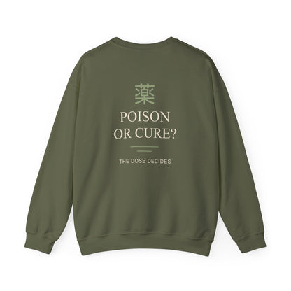The Dose Makes Kanji Crewneck Sweatshirt | Inspired by Maomao from The Apothecary Diaries