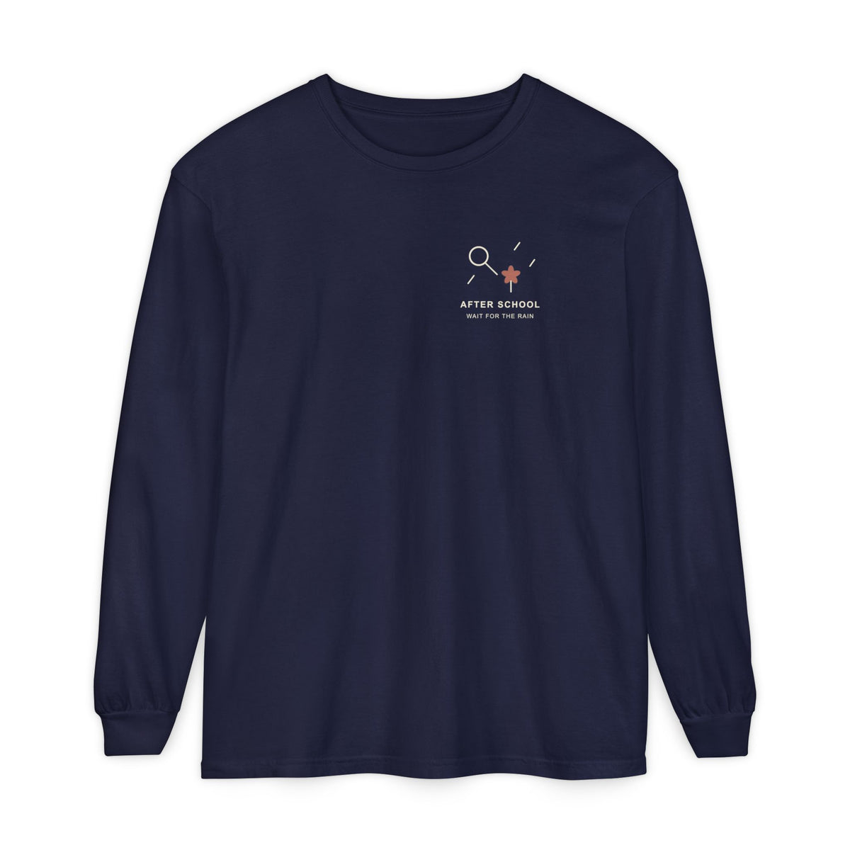 After School Rain Minimalist Long Sleeve Tee | Inspired by Reze from Chainsaw Man