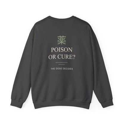 The Dose Makes Kanji Crewneck Sweatshirt | Inspired by Maomao from The Apothecary Diaries