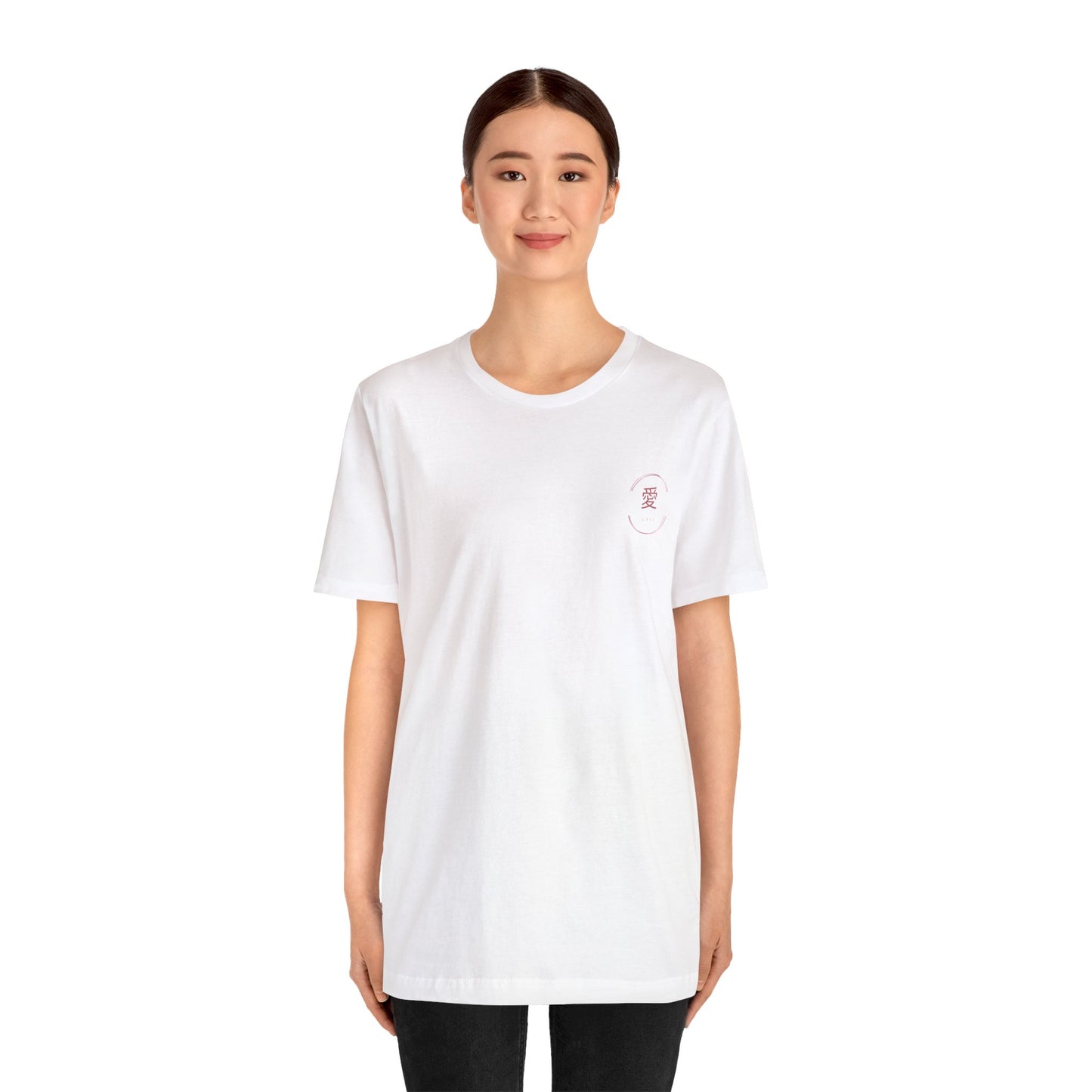 Love Kanji Crest Unisex Jersey Short Sleeve Tee Shirt