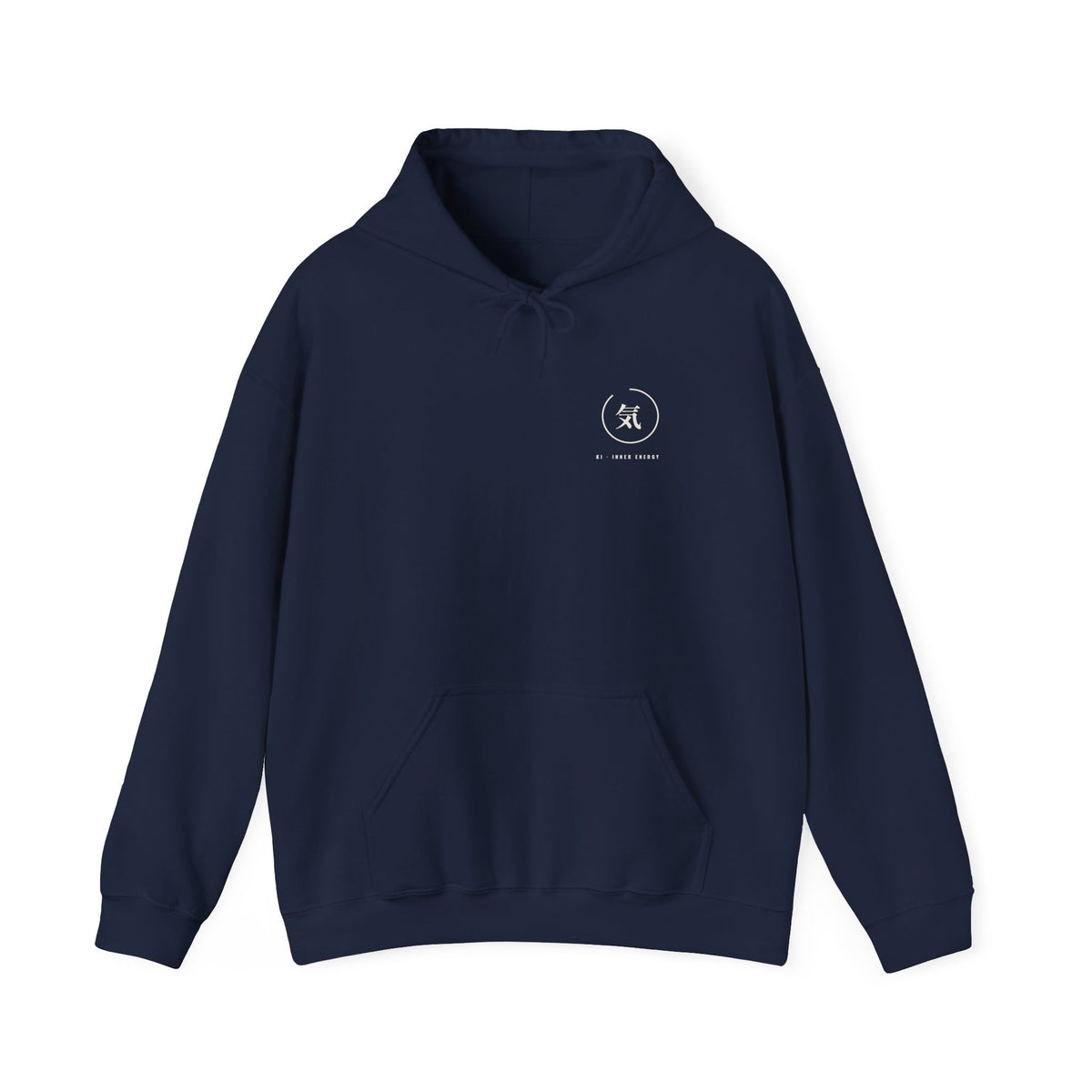 Ki Inner Energy Minimalist Anime Hoodie | Kanji Enso Japanese Streetwear