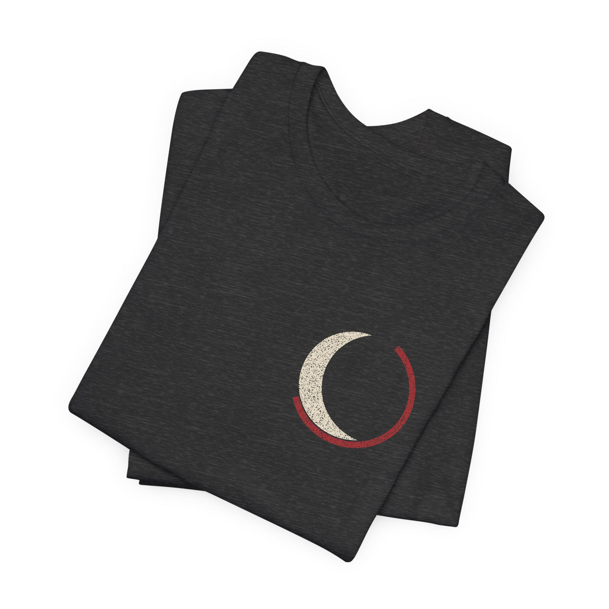 Black Moon Minimalist Anime Soft Tee | Soul Sword Japanese Streetwear