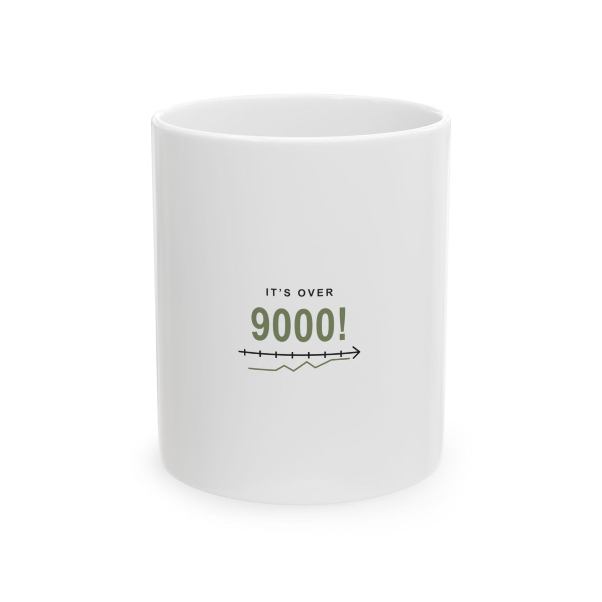 Over Nine Thousand Ceramic Mug | Inspired by Vegeta from Dragon Ball Z