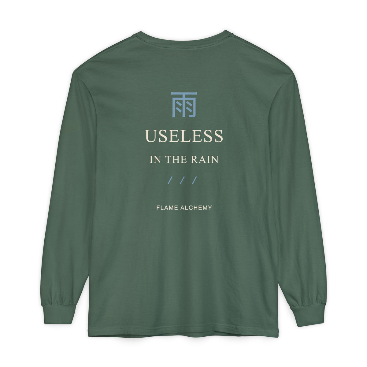 Rain Check Kanji Long Sleeve Tee | Inspired by Roy Mustang from Fullmetal Alchemist