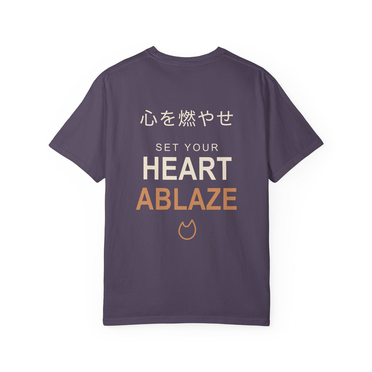 Burning Resolve Kanji Anime Tee | Demon Hunter Japanese Streetwear