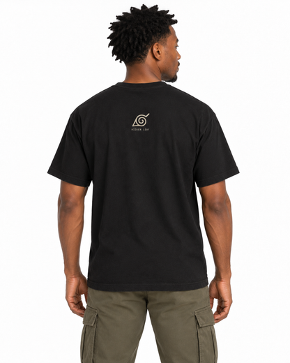 Konoha Quiet Crest black studio back lifestyle — back view