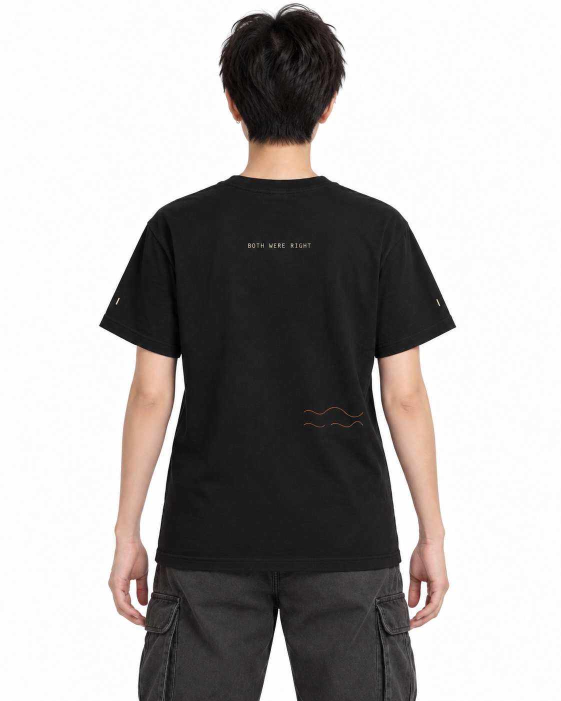 Occult Frequency Edge Edition Black — studio back lifestyle — back view