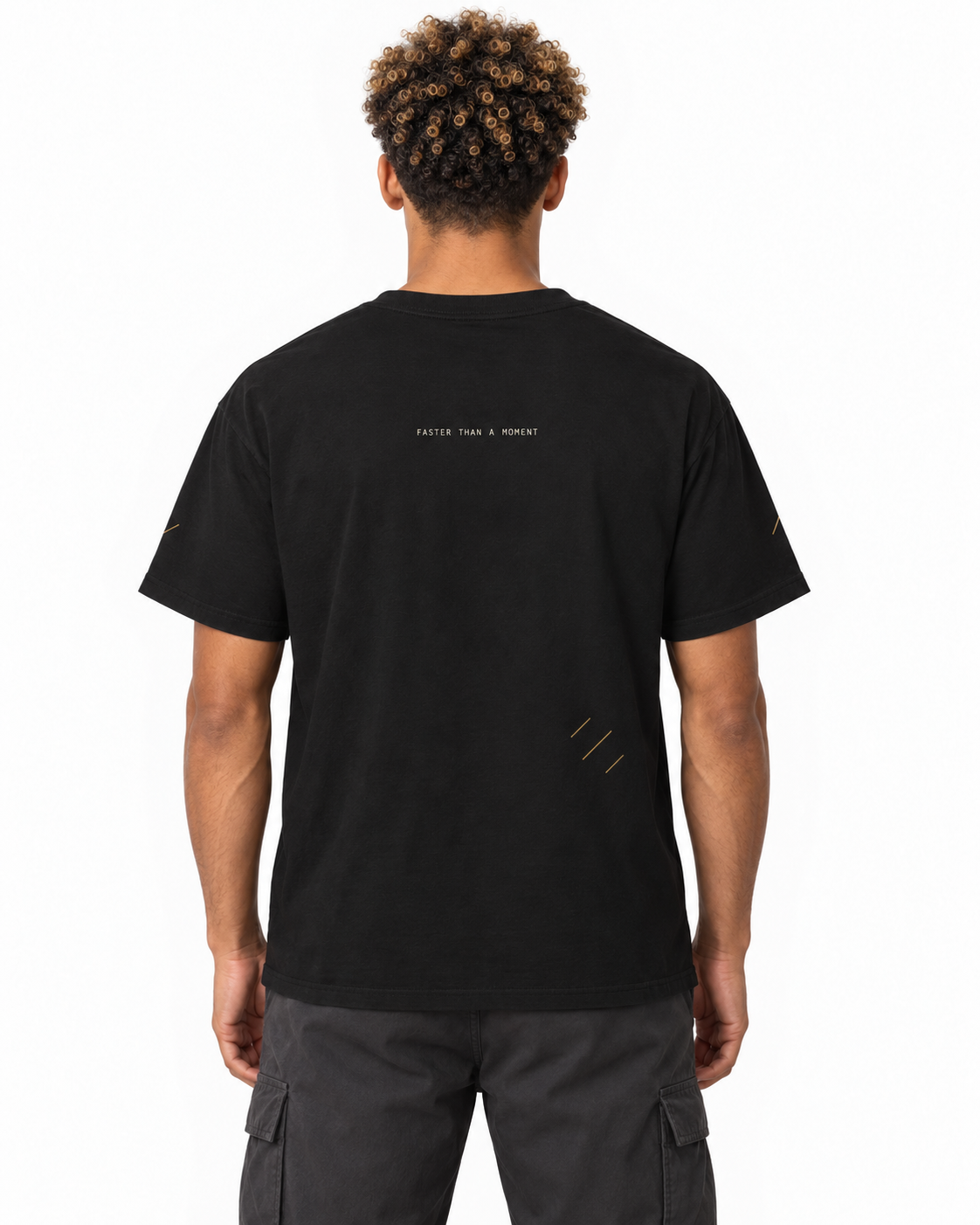 Yellow Flash Edge Edition Black — studio back lifestyle — back view