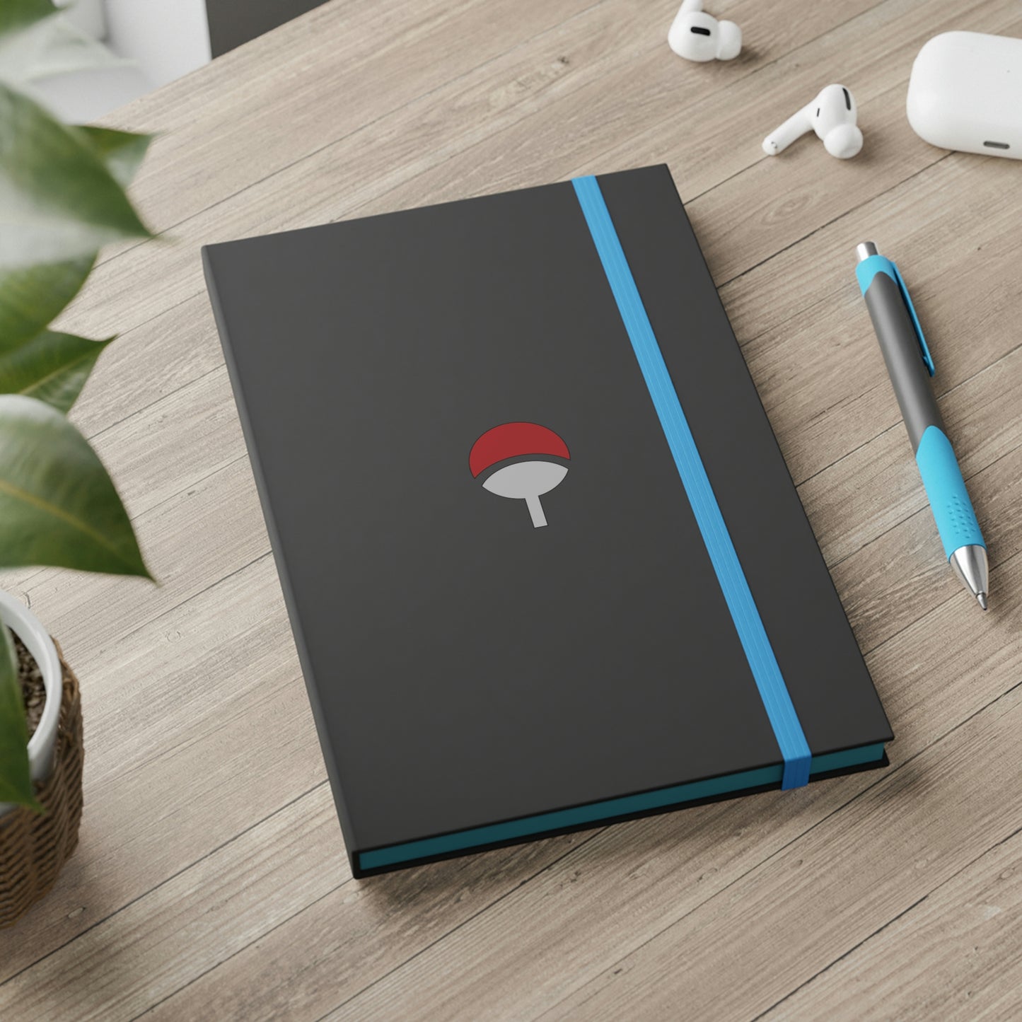 Sasuke Uchiha Color Contrast Notebook - Ruled