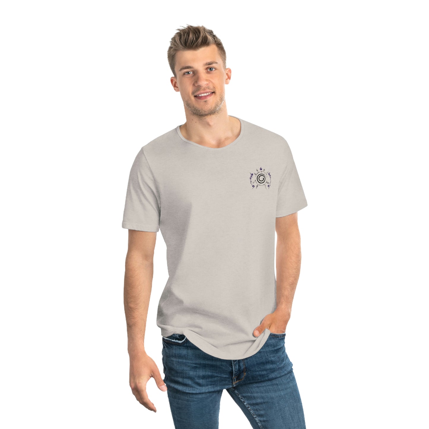 Naruto Inspired Men's Jersey Curved Hem Tee Shirt