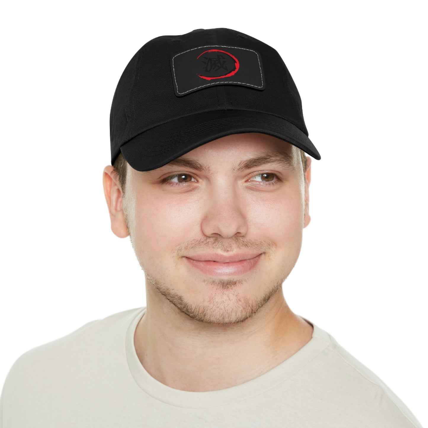 Demon Slayer Dad Hat with Leather Patch