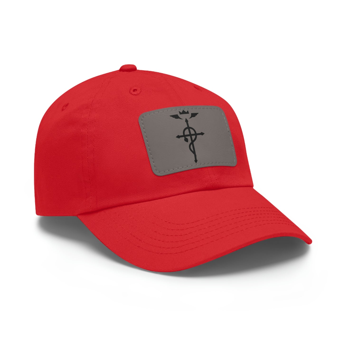 Edward Elric Dad Hat with Leather Patch