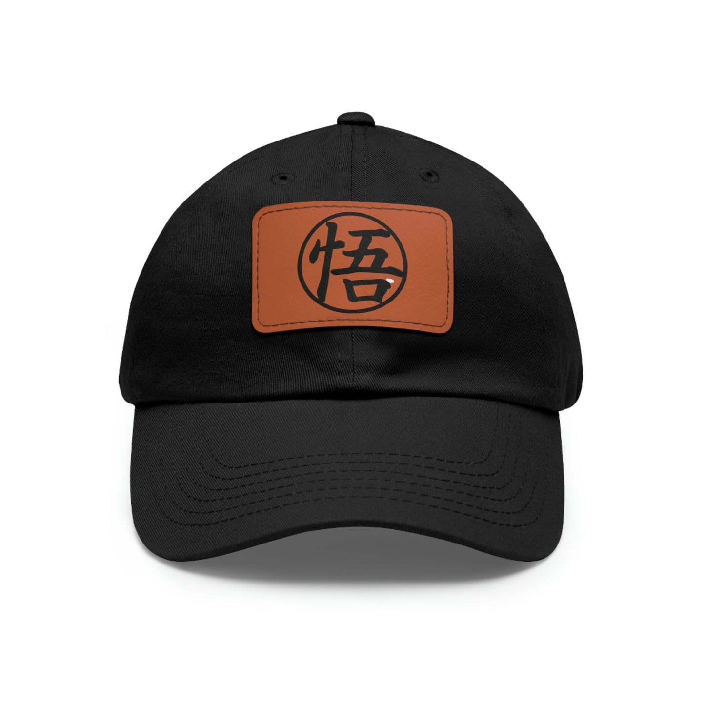 Goku Dad Hat with Leather Patch