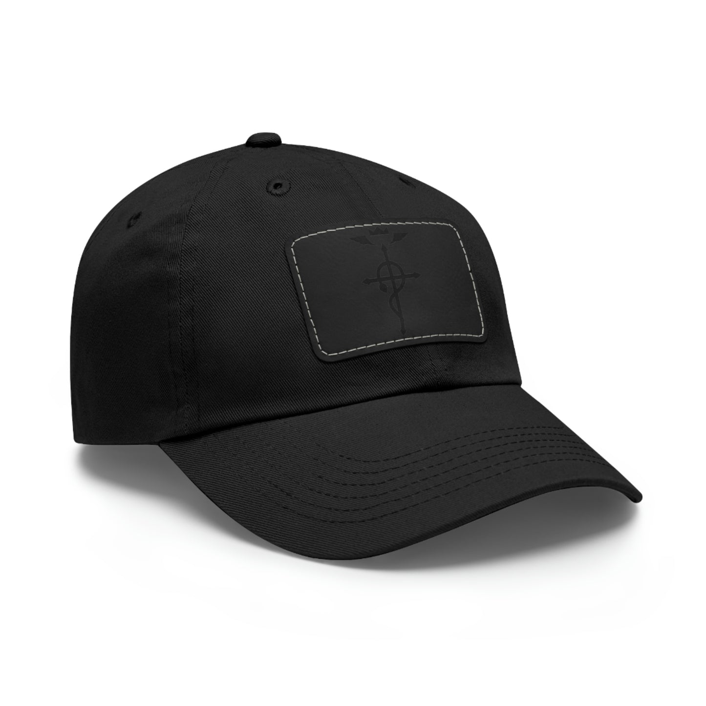 Edward Elric Dad Hat with Leather Patch