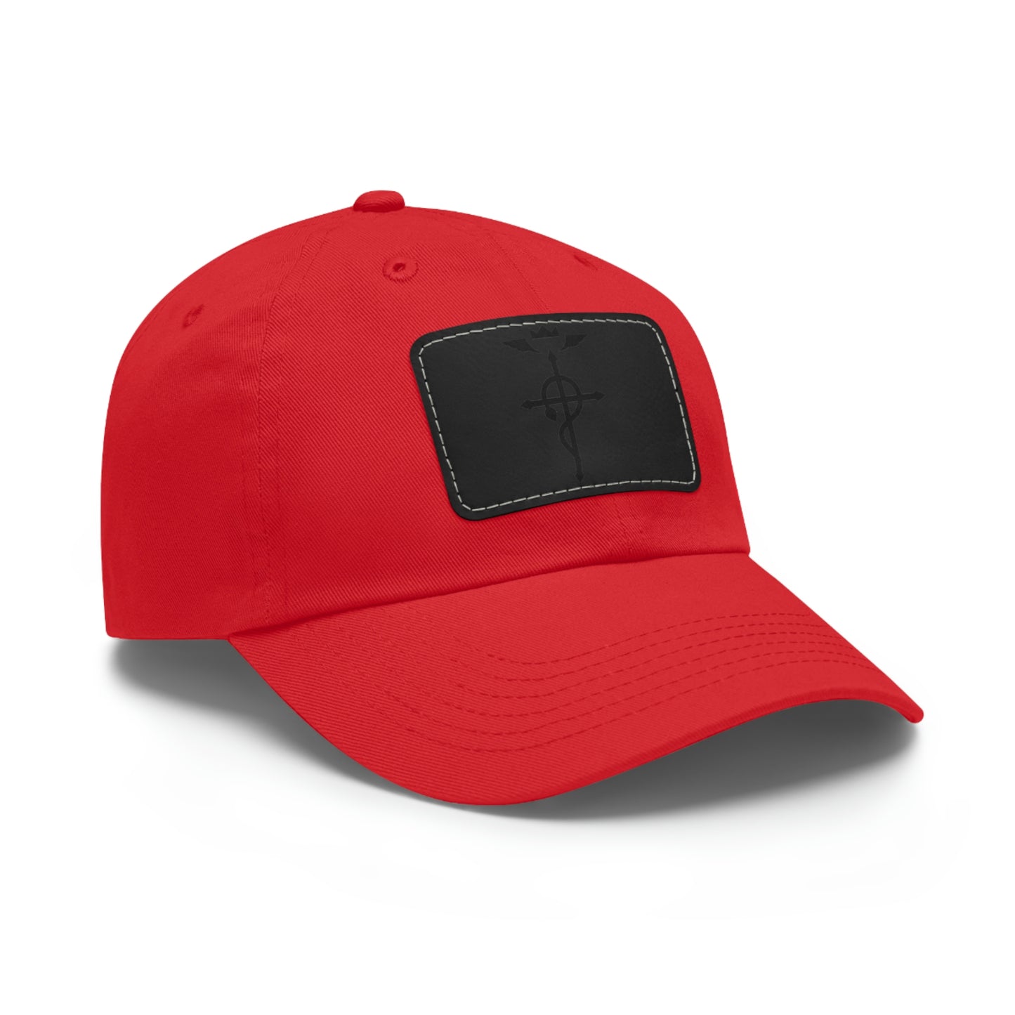 Edward Elric Dad Hat with Leather Patch